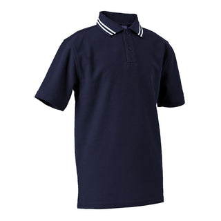 Short Sleeve Polo Shirt with Striped Collar CHILD - JERVIS