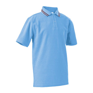 Short Sleeve Polo Shirt with Striped Collar CHILD - JERVIS